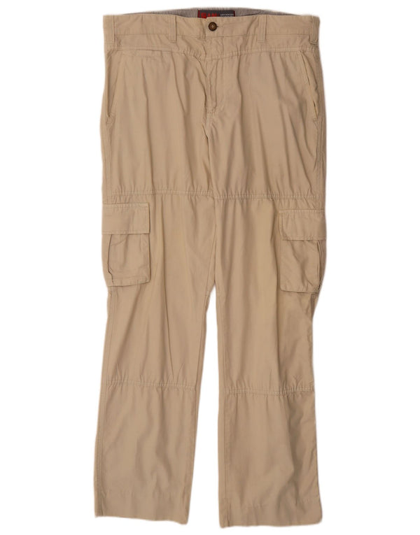 Slam Herre Straight Cargo Bukser IT 52 XL W36 L32 Off White Bomuld