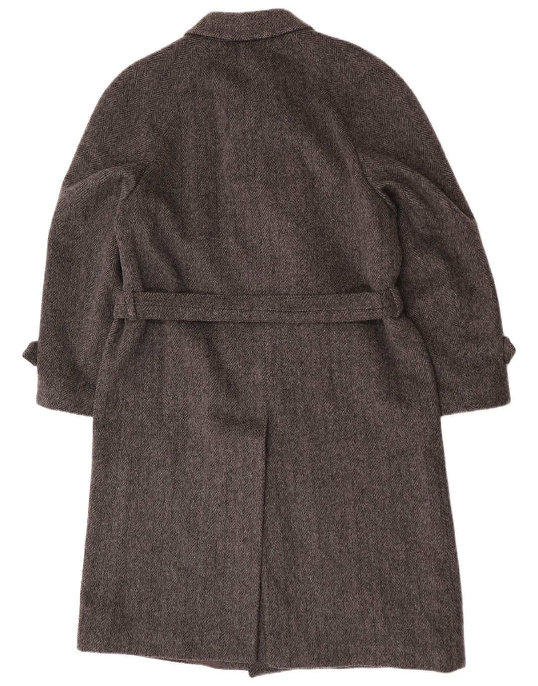 Vintage Herre Overfrakke EU 54 2XL Grå Sildeben