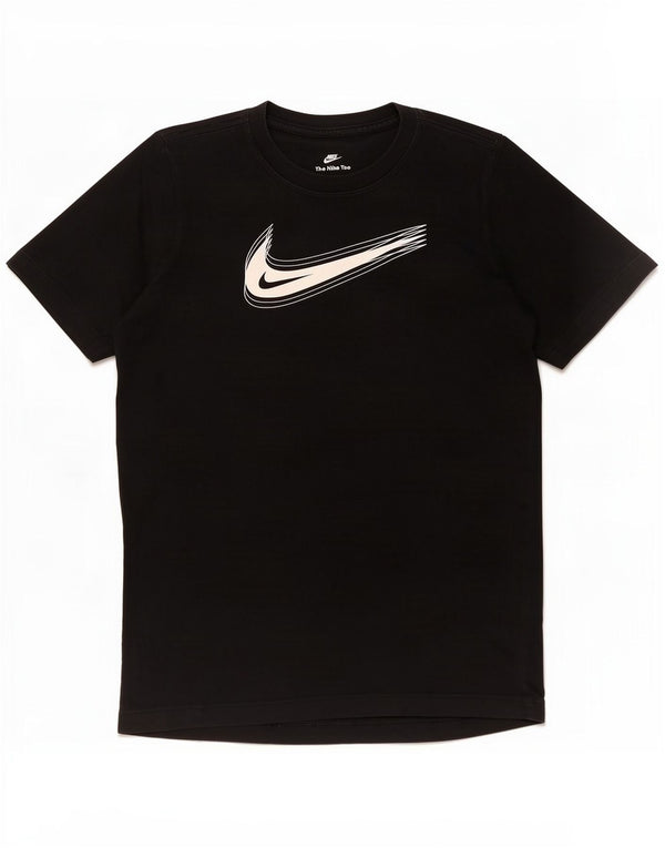 Nike drenge grafisk t-shirt top 12-13 år stor sort bomuld