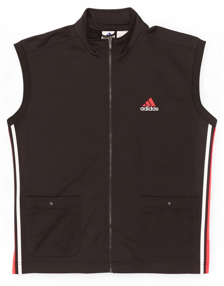 Adidas Herre ærmeløs træningsdragt Topjakke Stor sort polyester