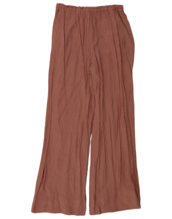 Zara Damebukser med brede ben XS W24 L30 Pink Viscose