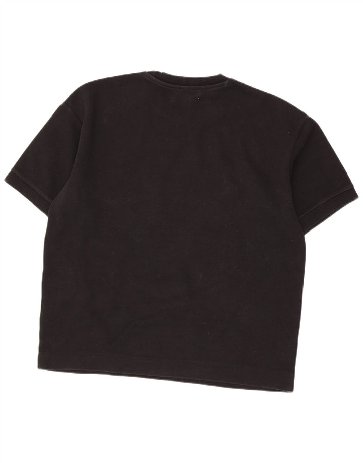 Zara Herre T-Shirt Top Stor Sort Bomuld