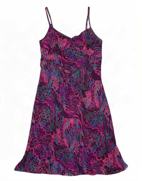 Joanna Hope Kvinders Abstrakt Mønster Slip Dress UK 16 Stor Flerfarvet
