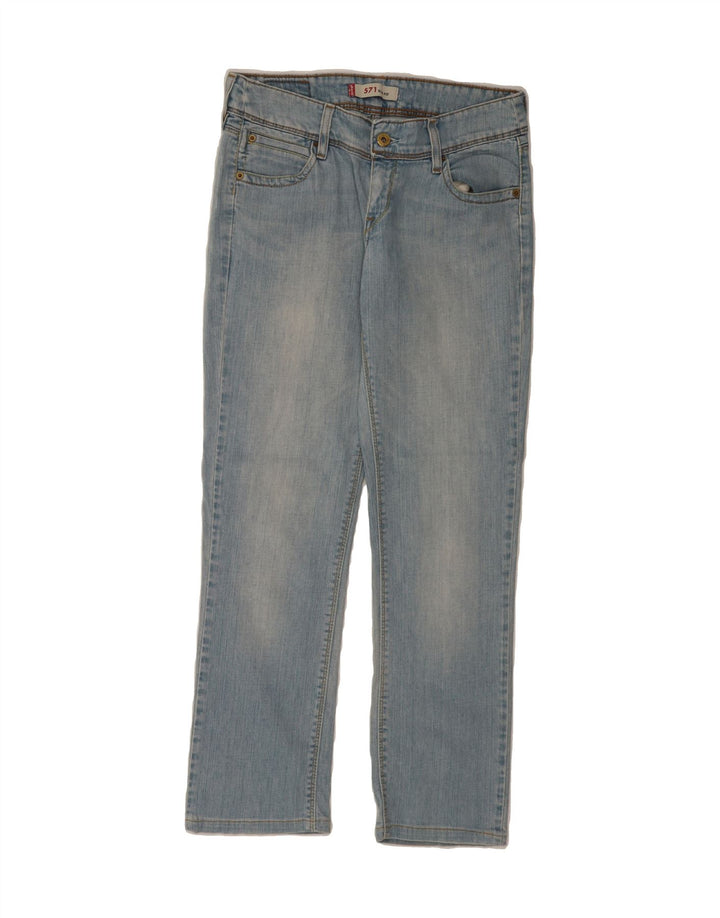 LEVI'S Womens 571 Slim Jeans W30 L28 Blue Cotton Vintage Levi's and Second-Hand Levi's from Messina Hembry 