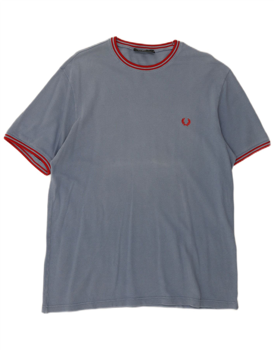 FRED PERRY Herre T-Shirt Top Stor Blå Bomuld