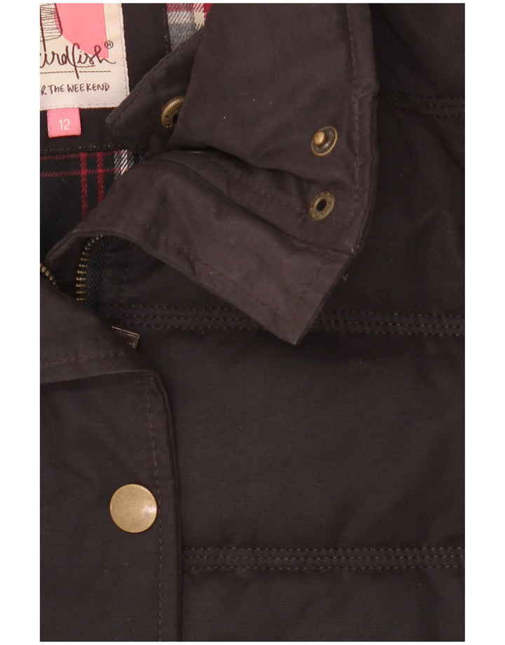 Weird Fish Dame Polstret Jakke UK 12 Medium Sort Polyester