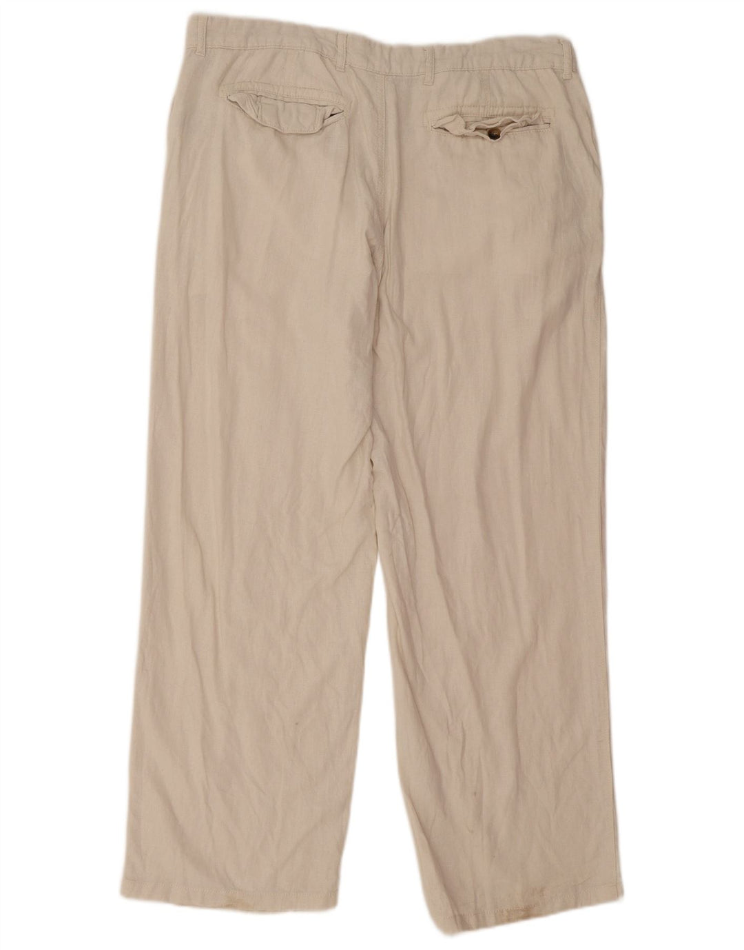 Marks & Spencer Herre Lige Regular Chino Bukser W38 L31 Off White