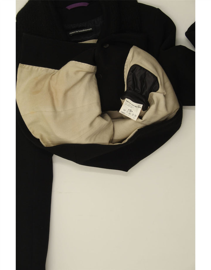 DRYKORN Womens 3 Button Blazer Jacket UK 12 Medium Black Nylon Vintage Drykorn and Second-Hand Drykorn from Messina Hembry 