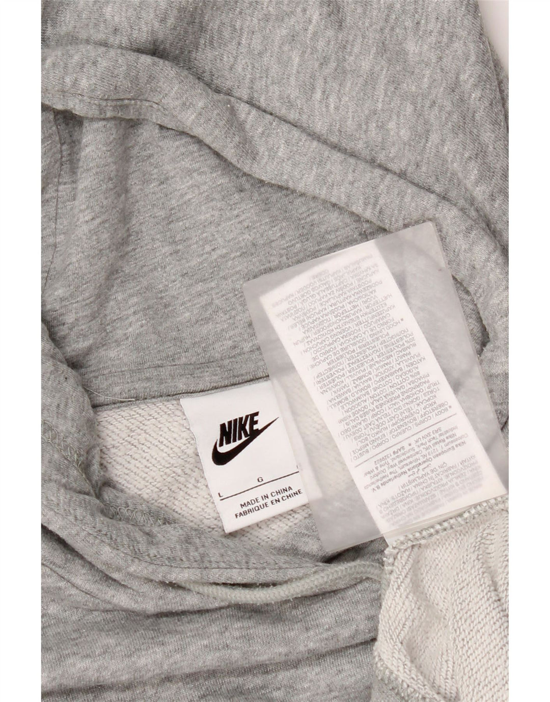 Nike Herre hættetrøje Jumper Large Grå Flecked Bomuld