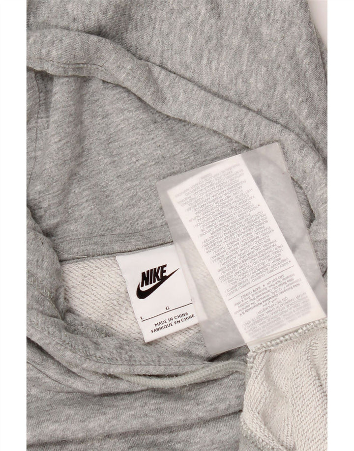 Nike Herre hættetrøje Jumper Large Grå Flecked Bomuld