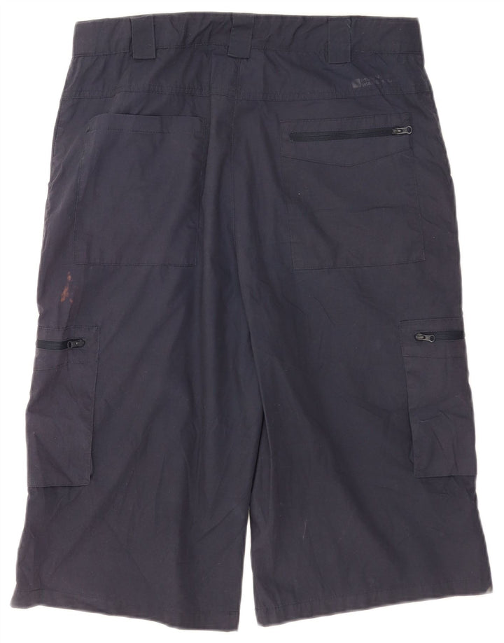 Mountain Warehouse Herre Cargo Bermuda Shorts W32 Medium Navy Blue Polyester
