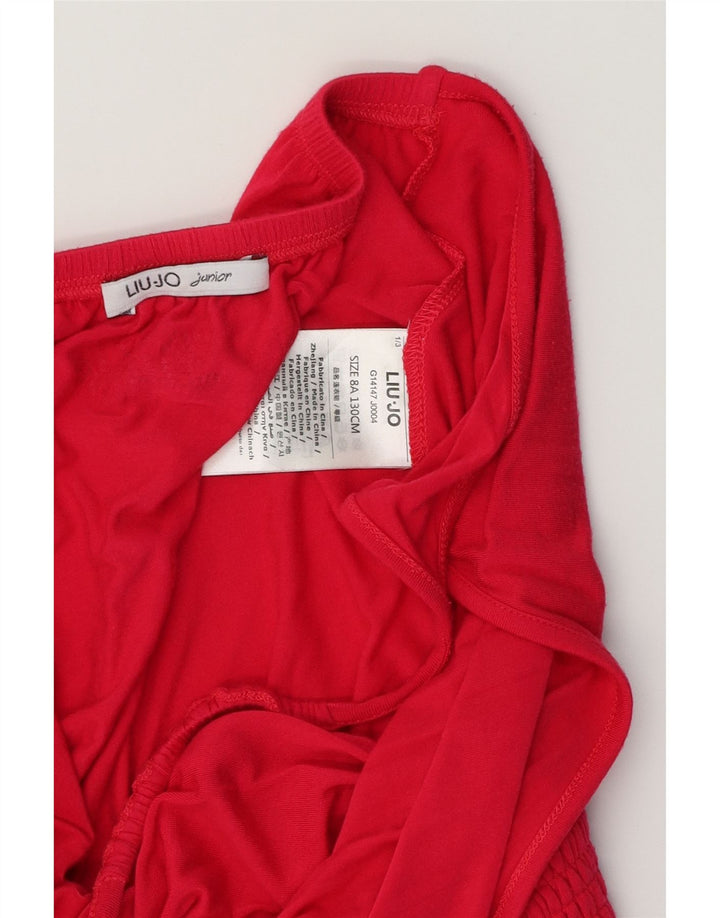 LIU JO JUNIOR Girls Jumpsuit 7-8 Years  Red Viscose Vintage Liu Jo junior and Second-Hand Liu Jo junior from Messina Hembry 