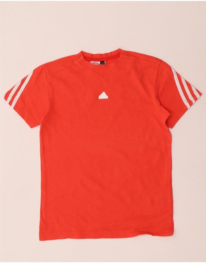 Adidas Boys T-Shirt Top 11-12 år Orange Bomuld