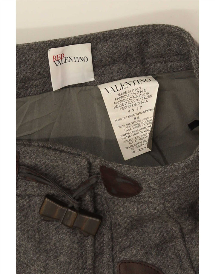 Valentino Kvinders Mini Wrap Nederdel Medium W30 Grå Virgin Wool