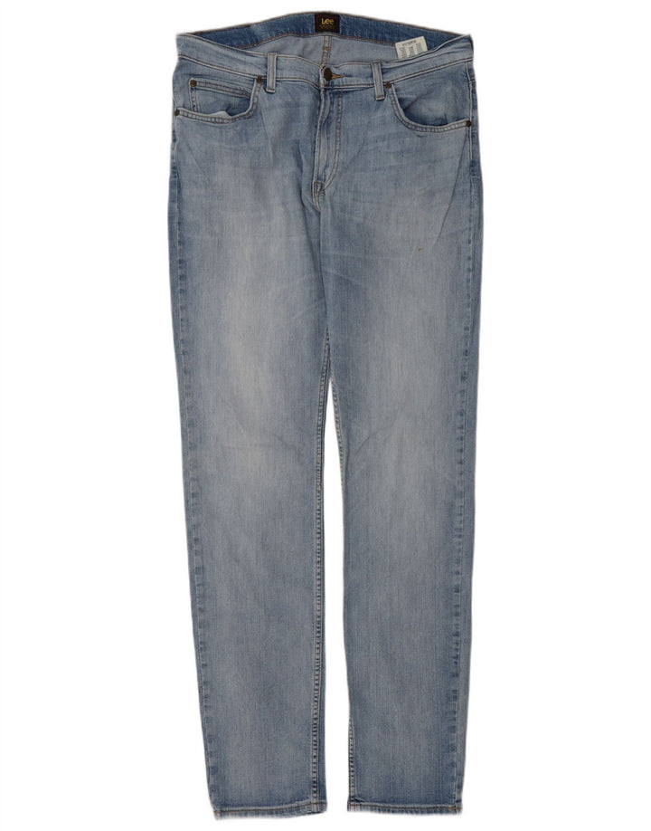 Lee Herre Rider Slim Jeans W34 L34 Blå Bomuld