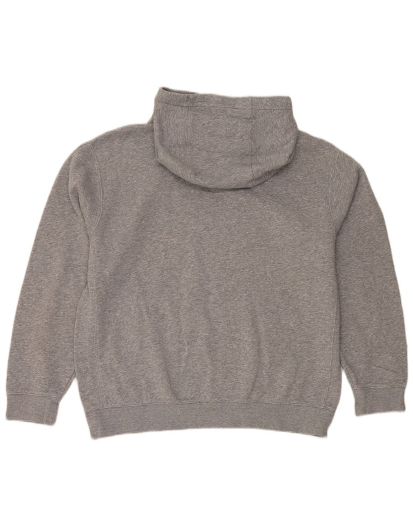 Nike Mens Loose Fit Hoodie Jumper Medium Grey Flecked Cotton