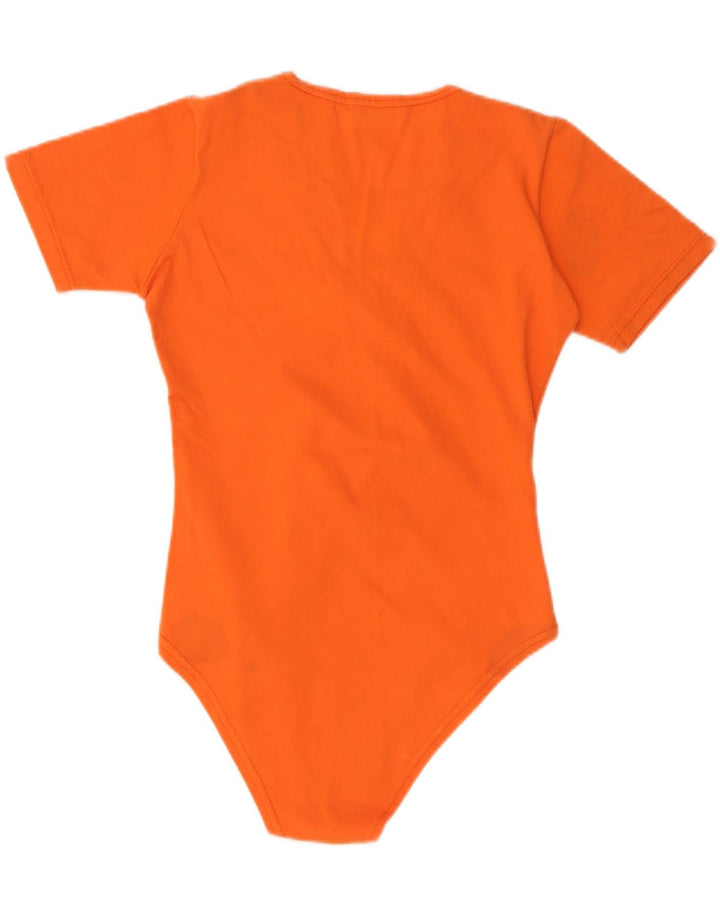 Vintage Bodysuit til kvinder UK 8 Small Orange
