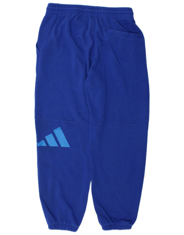 Adidas Mens Graphic Tracksuit Trousers Joggers Large  Blue Cotton
