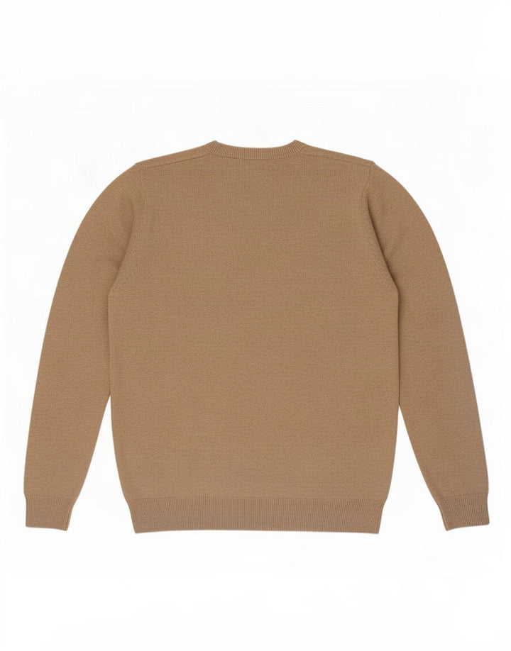 Marks & Spencer Herre V-hals sweater Medium Beige Bomuld