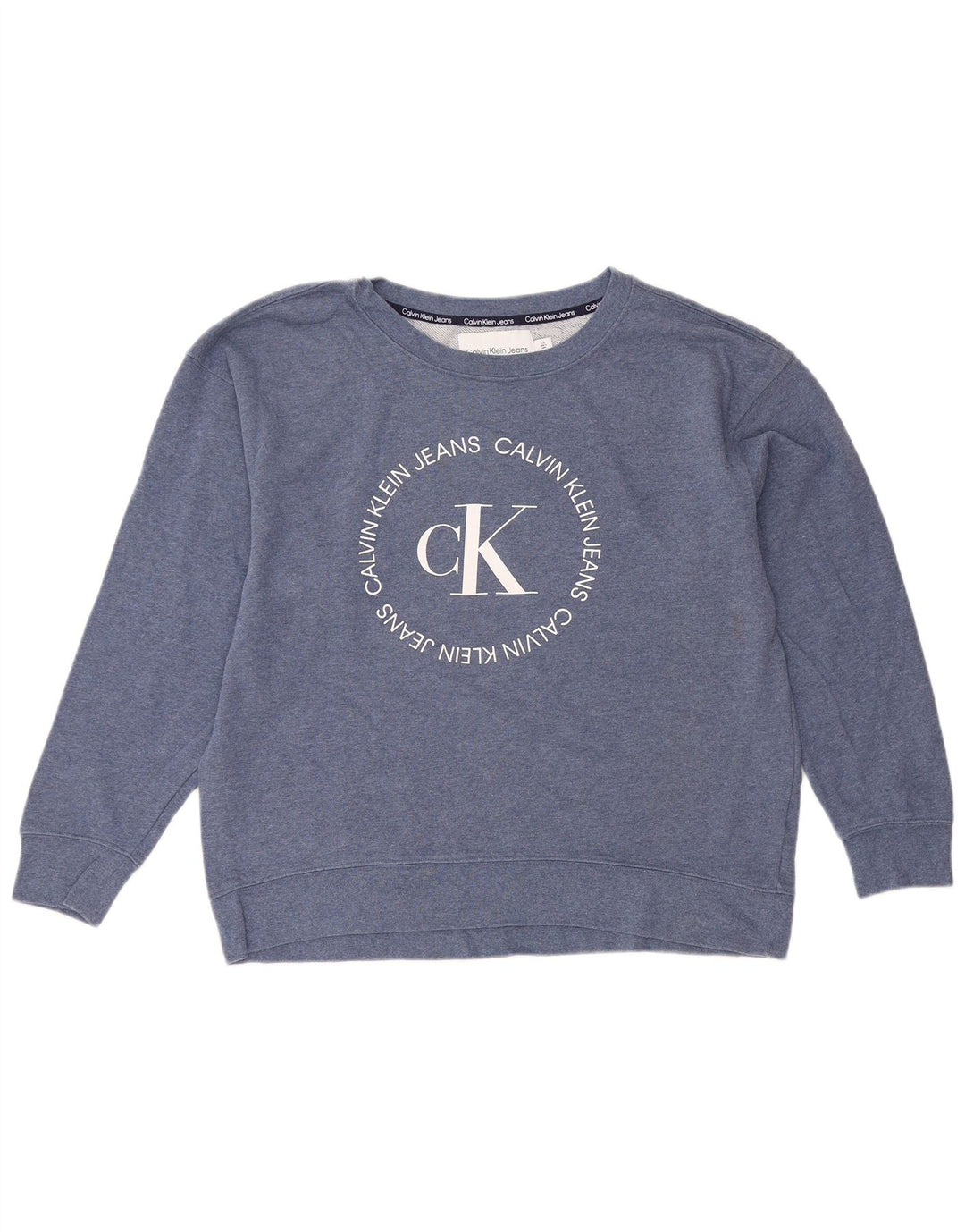 CALVIN KLEIN JEANS Grafisk sweatshirt til kvinder DK 16 Stor Blå