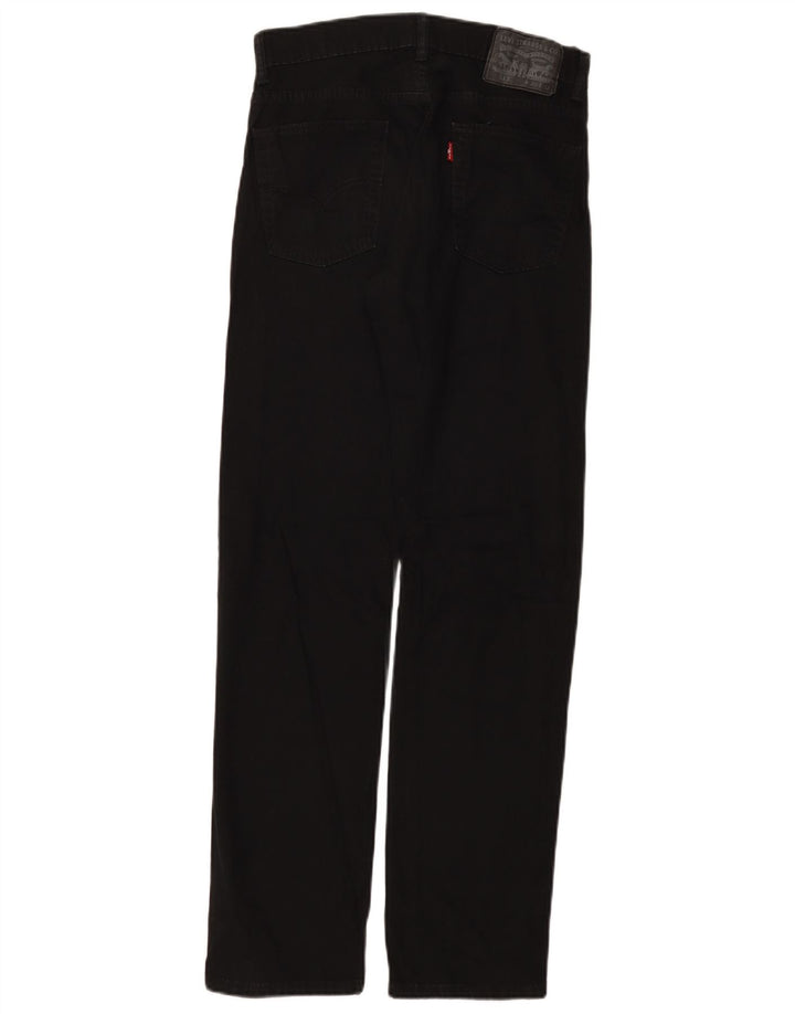 Levi's Dame 513 Slim Straight Jeans W30 L32 Sort Bomuld