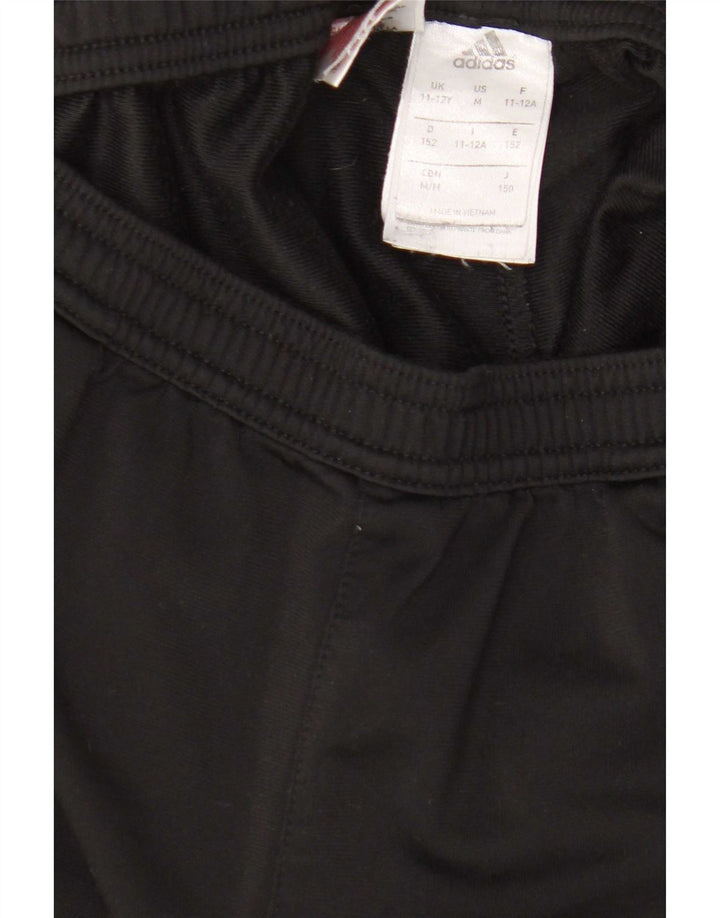 Adidas Drenge Træningsdragt Bukser Joggers 11-12 År Sort Polyester