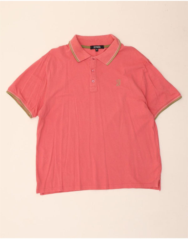 Trussardi herre poloshirt 2XL Pink bomuld