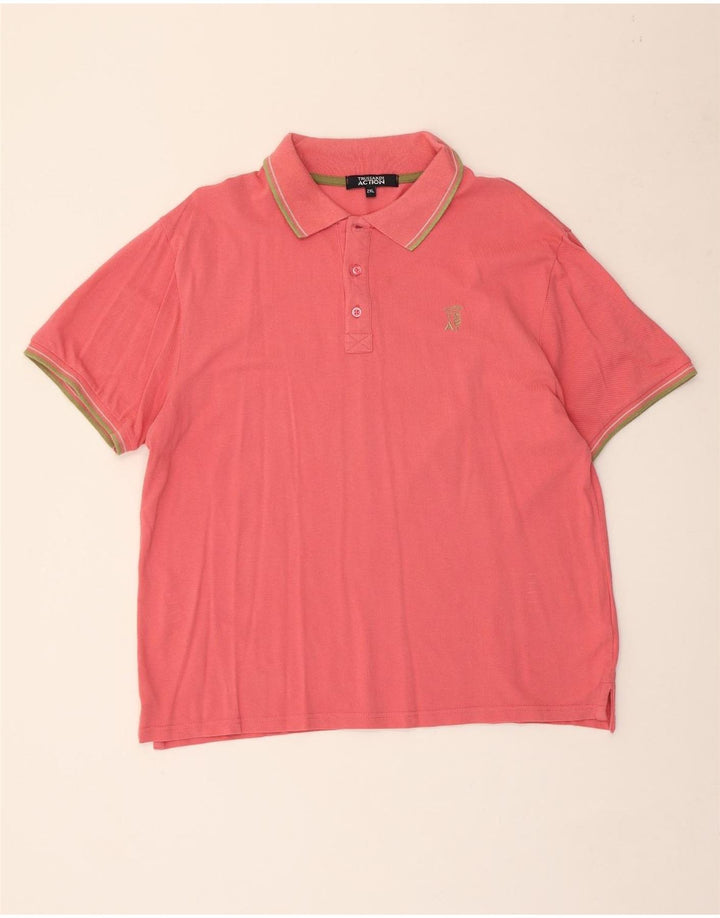 Trussardi herre poloshirt 2XL Pink bomuld
