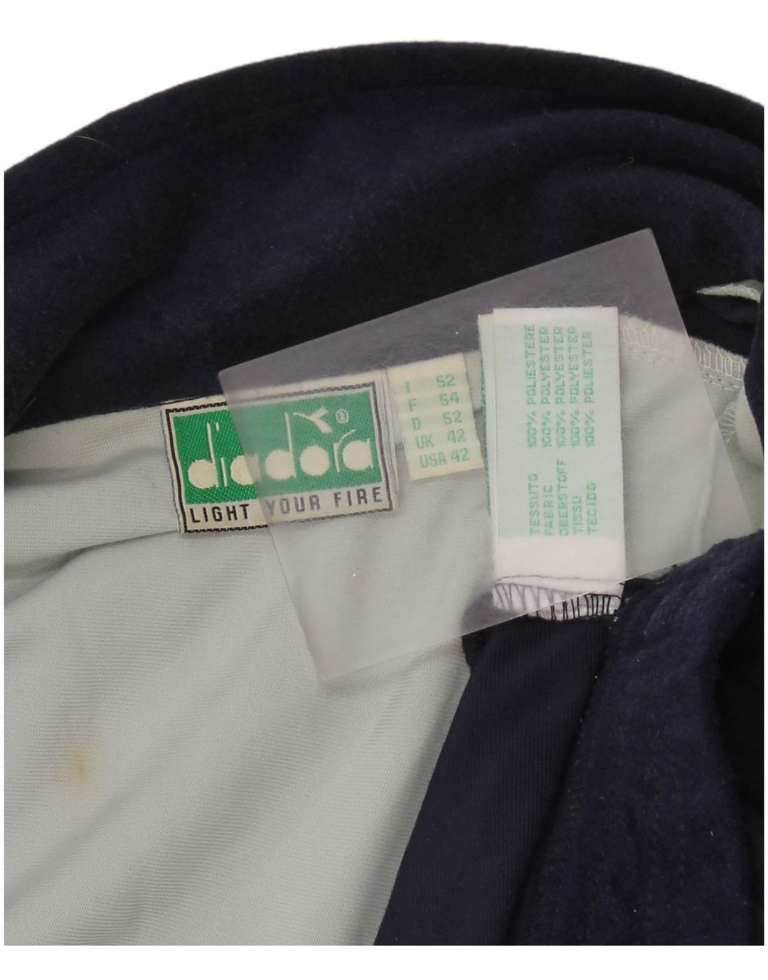 DIADORA Træningsdragt topjakke til mænd UK 42 Stor flerfarvet farveblok