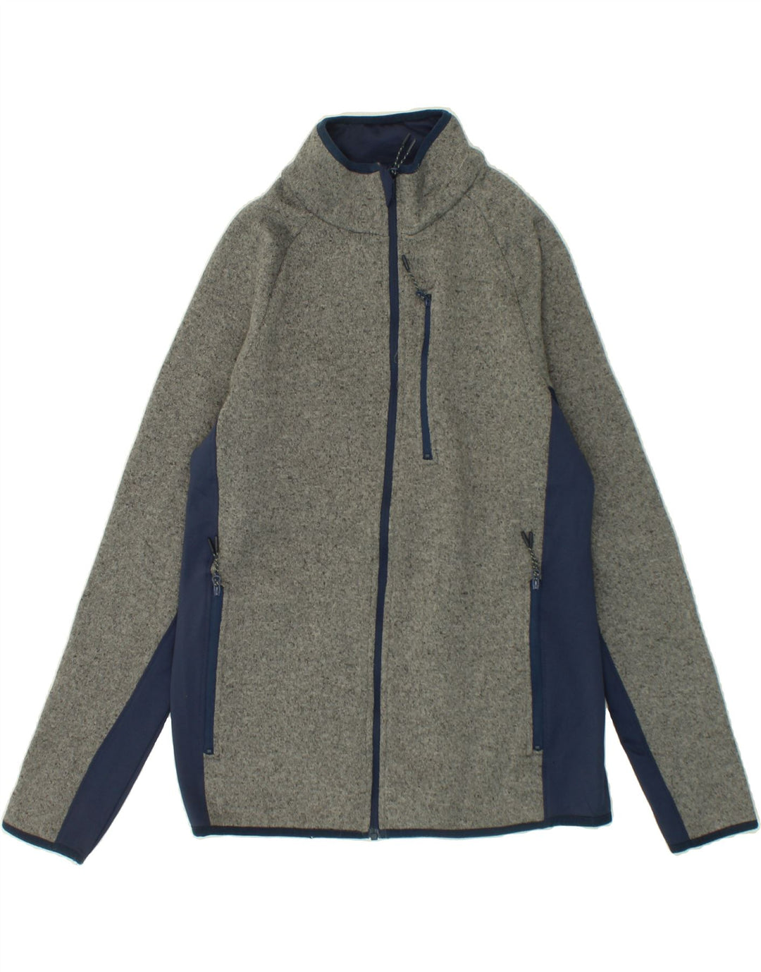 MOUNTAIN WAREHOUSE Mens Tracksuit Top Jacket Medium Grey Colourblock Vintage Mountain Warehouse and Second-Hand Mountain Warehouse from Messina Hembry 