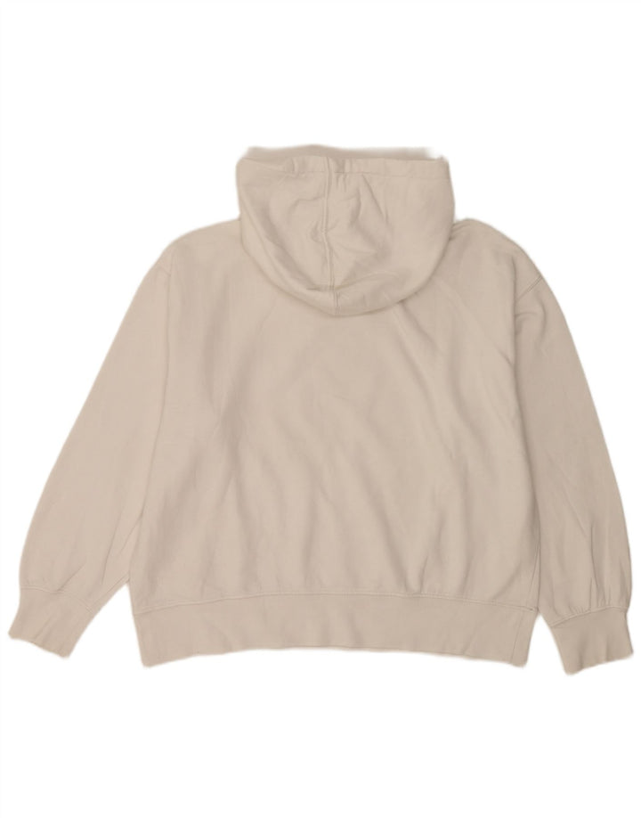 Zara Dame Oversized Hoodie Jumper UK 16 Large White