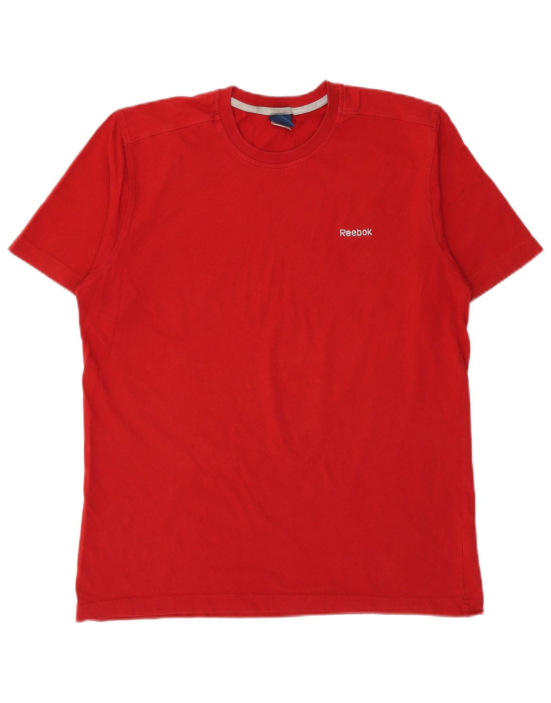 Reebok Herre T-Shirt Top Medium Rød Bomuld