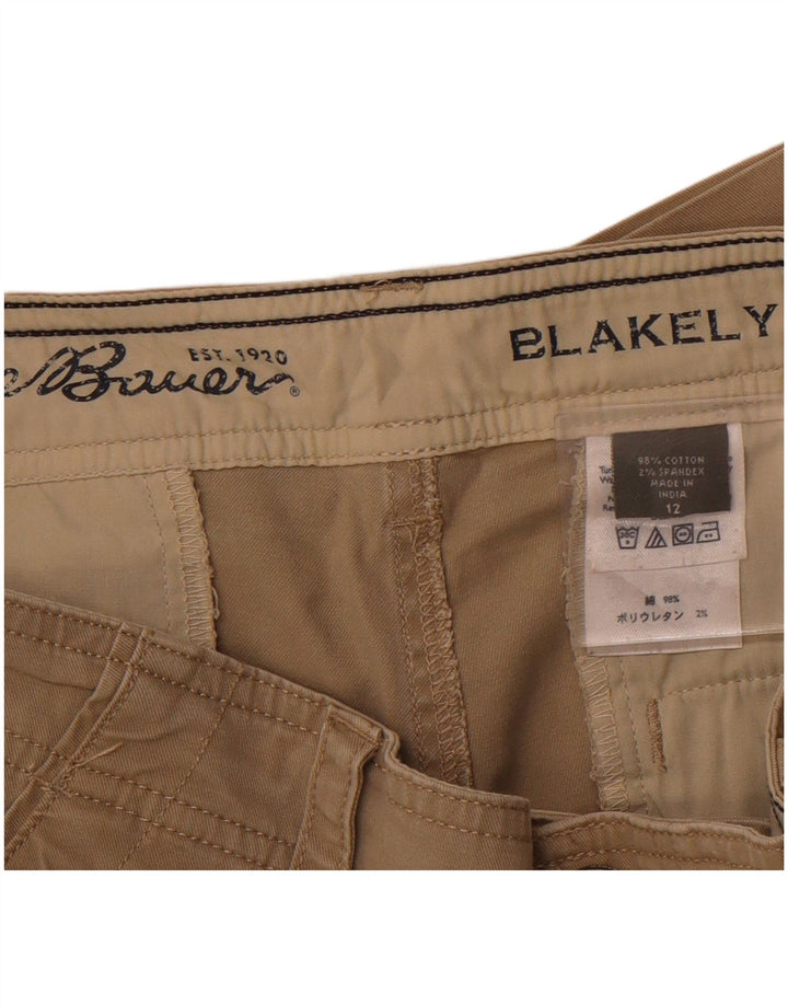EDDIE BAUER Kvinder Casual Shorts US 12 Large W32 Beige Bomuld