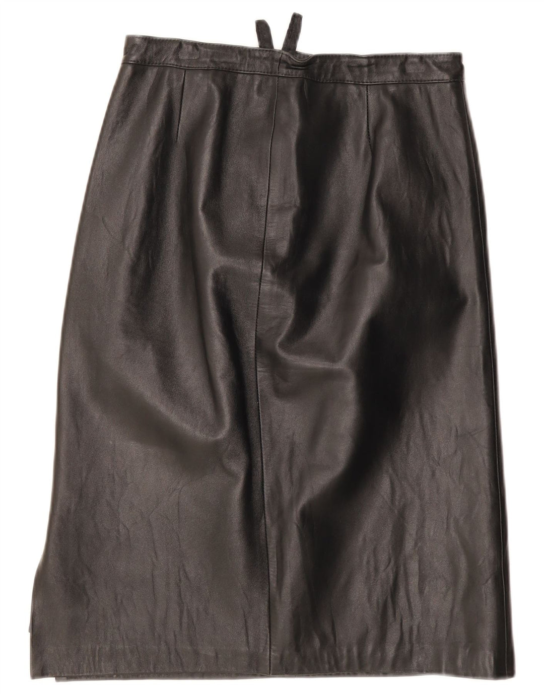 Vintage lædernederdel til kvinder W28 Medium Black