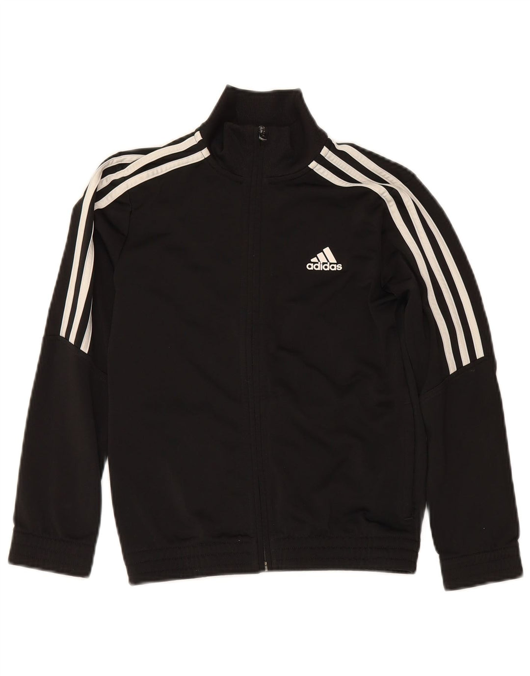 Adidas Drenge Træningsdragt Topjakke 9-10 År Sort Polyester