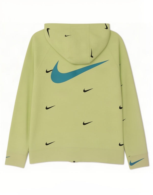 Nike Girls Graphic Standard Fit Hættetrøje med lynlås 12-13 år Stor Grøn
