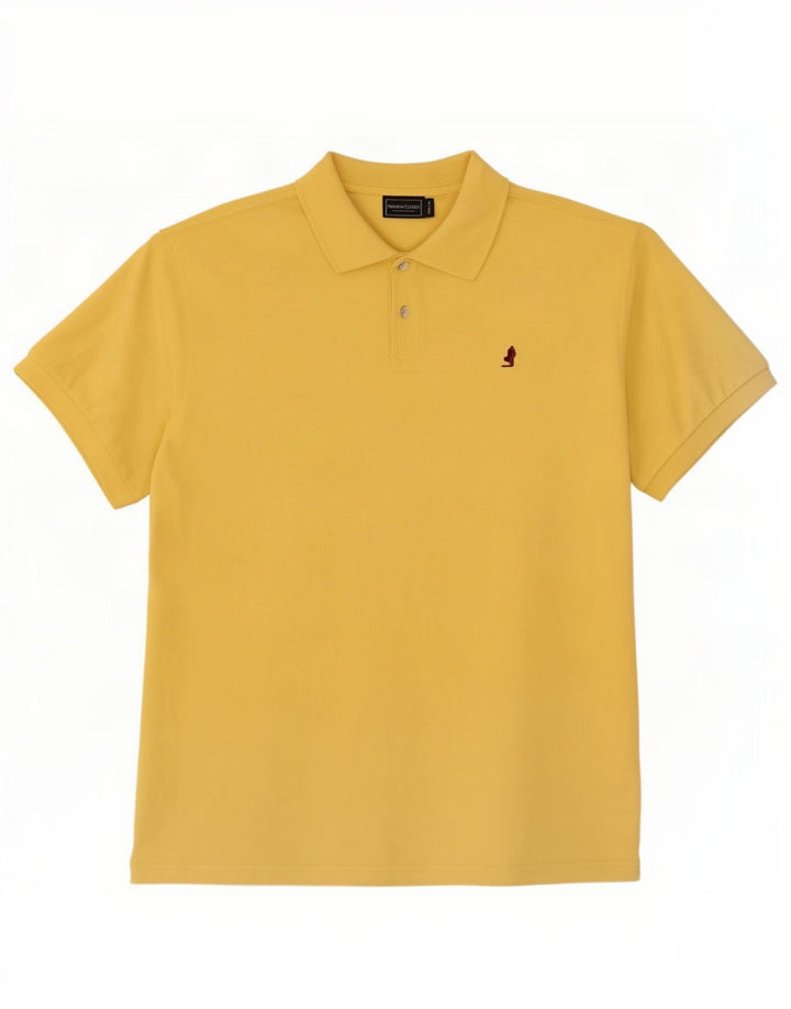 Marlboro Classics Polo Shirt til mænd 2XL Gul Bomuld