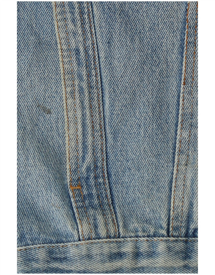 Lois Herre Denim Gilet UK 38 Medium Blue Cotton