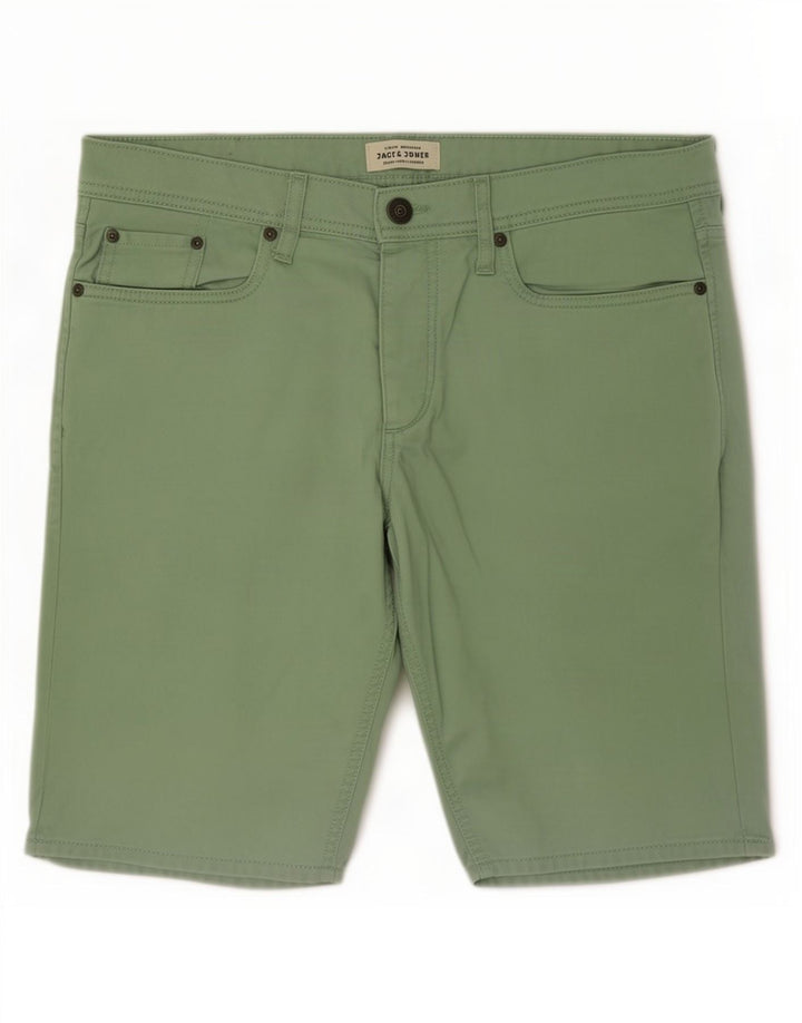 Jack & Jones Herre denimshorts Medium W34 Grøn Bomuld