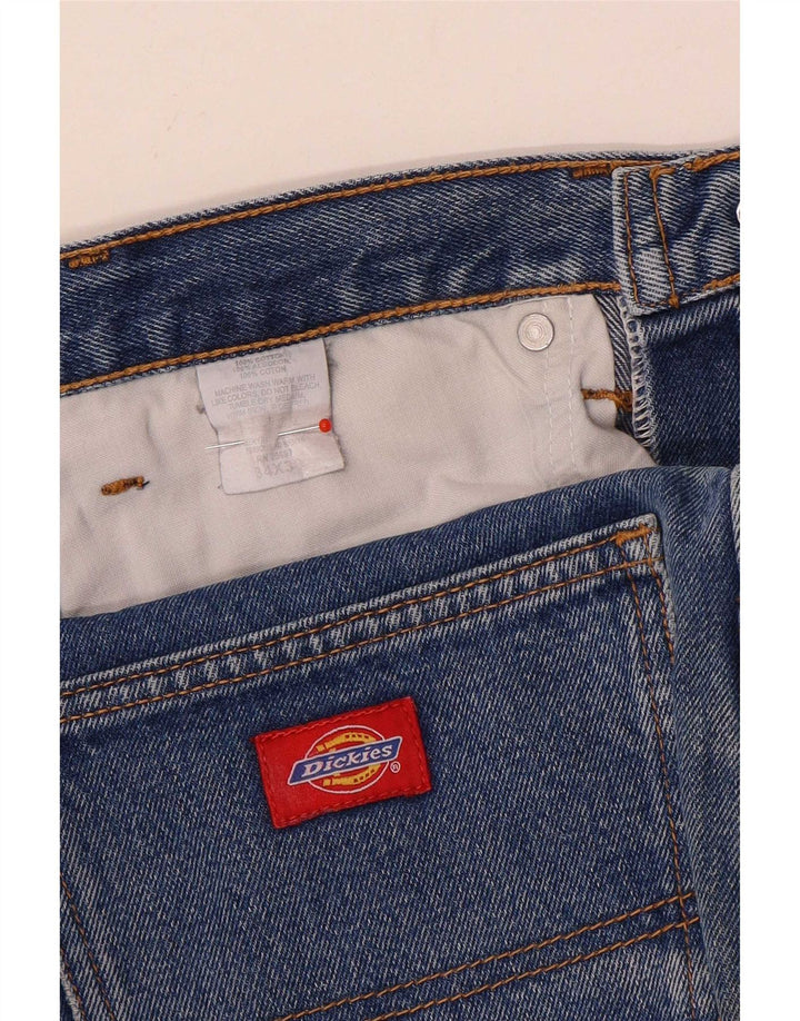 Dickies Herre Regular Straight Jeans W34 L30 Blå Bomuld