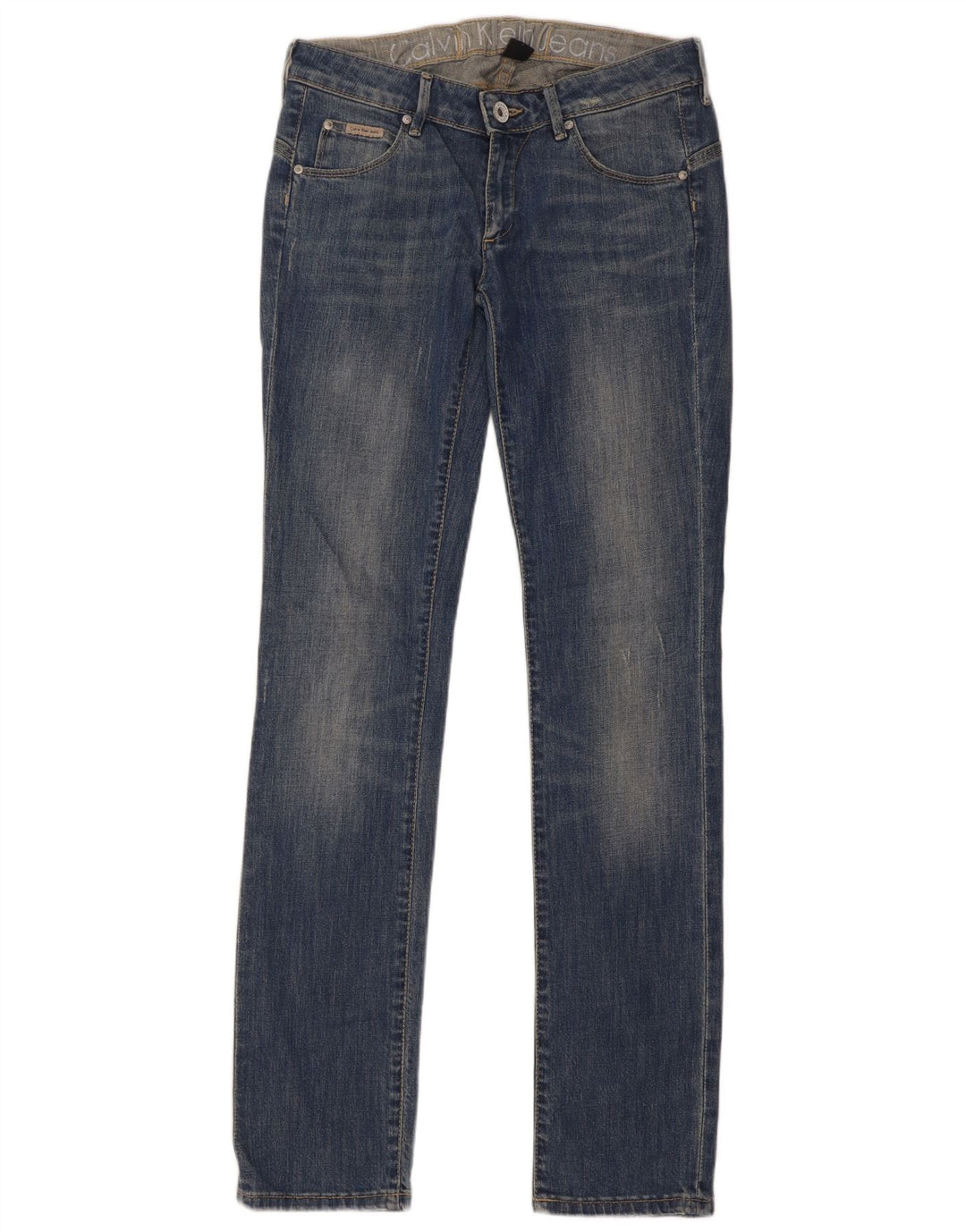Calvin Klein Dame Slim Jeans W29 L34 Blå Bomuld
