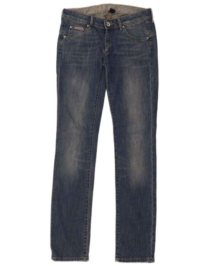 Calvin Klein Dame Slim Jeans W29 L34 Blå Bomuld