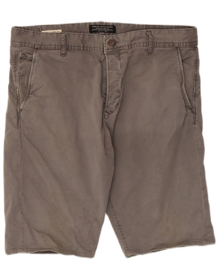 Jack & Jones Chino Shorts til mænd W34 Large Grå Bomuld