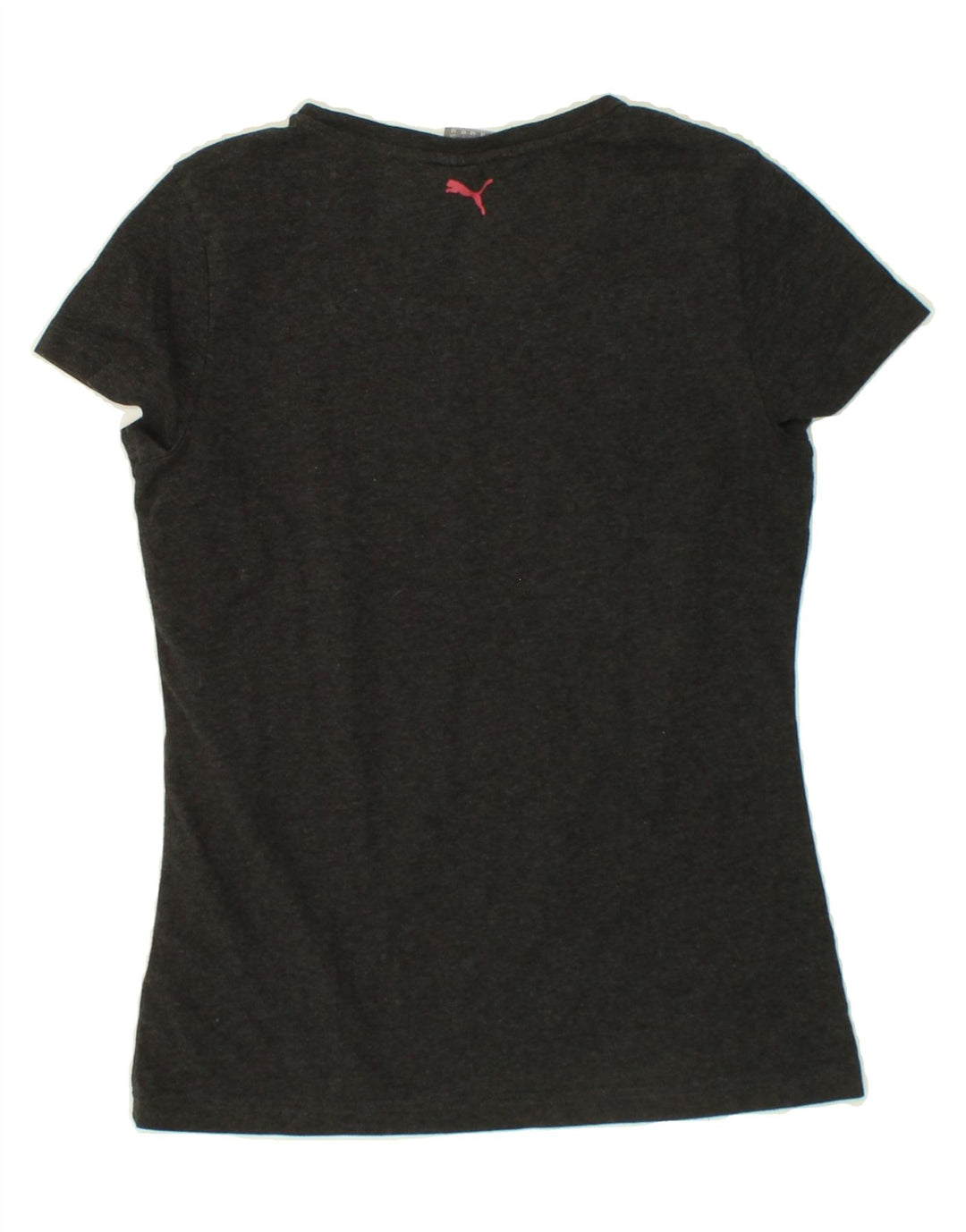 PUMA Womens Graphic T-Shirt Top UK 12 Medium Grey Flecked Vintage Puma and Second-Hand Puma from Messina Hembry 