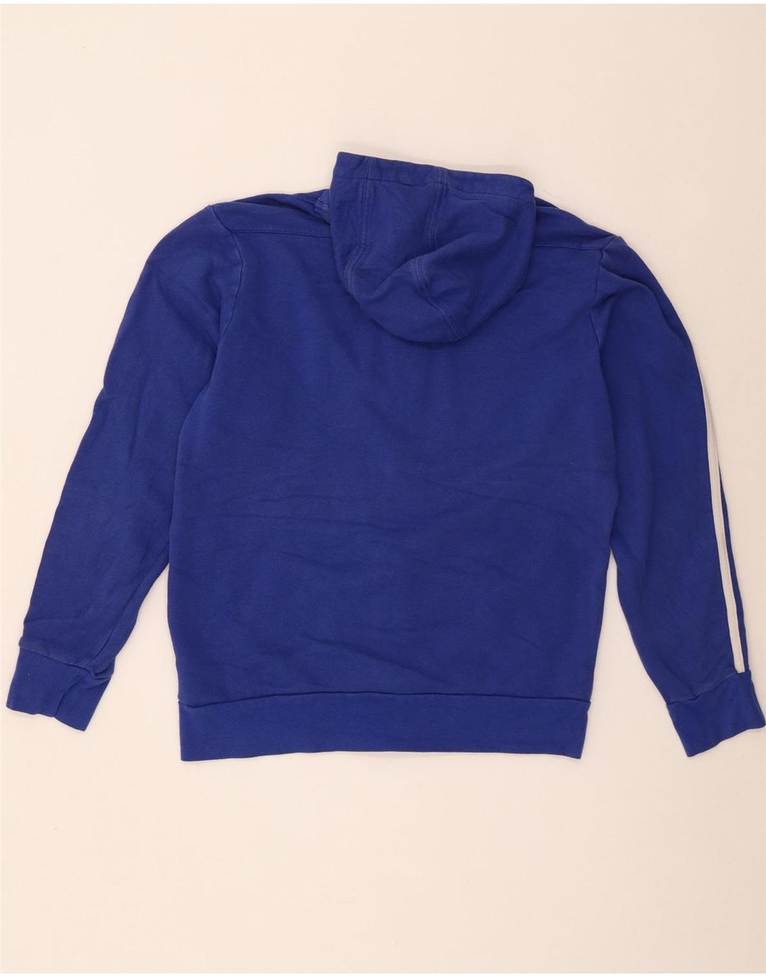 Adidas Hættetrøje med lynlås til mænd Medium Blue Colourblock Bomuld