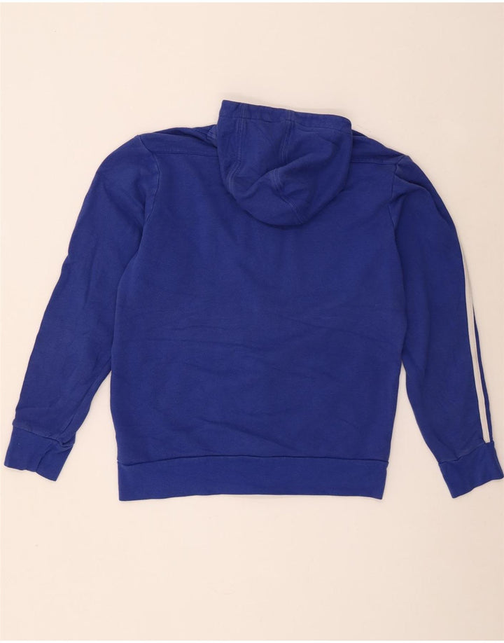 Adidas Hættetrøje med lynlås til mænd Medium Blue Colourblock Bomuld