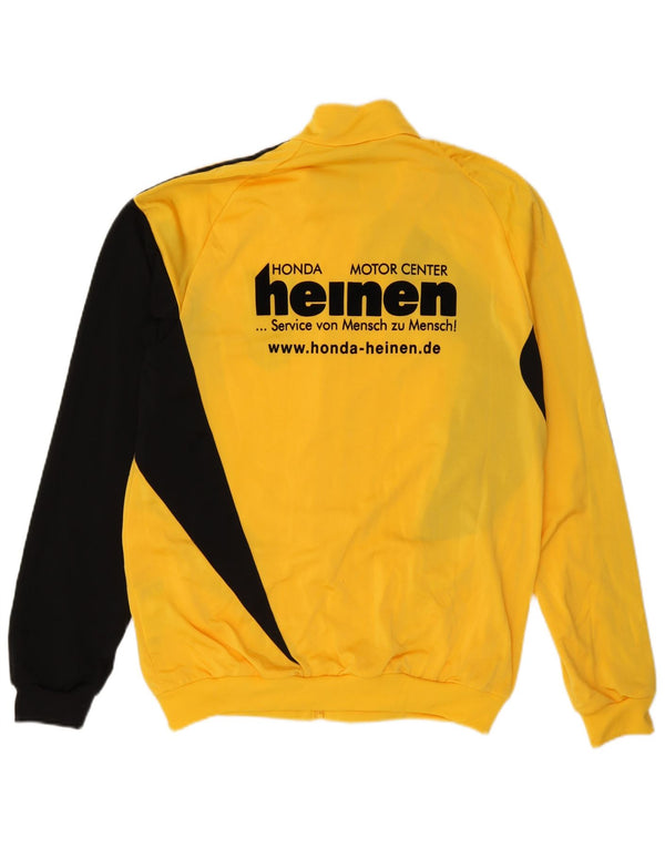 Adidas Grafisk træningsdragt topjakke til mænd UK 42/44 Stor gul farveblok