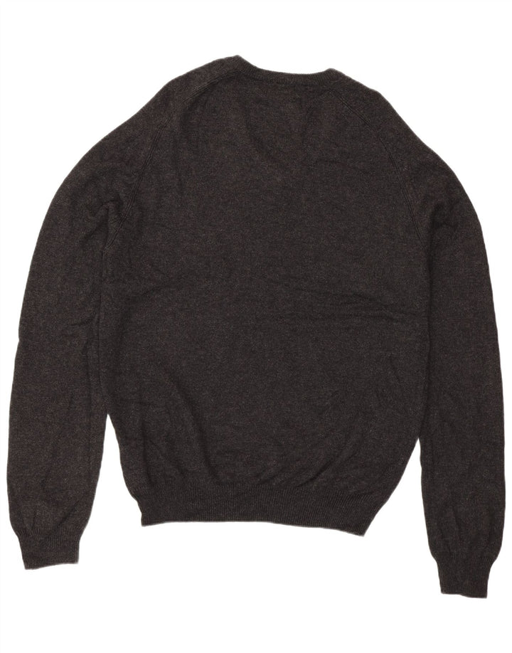 Marks & Spencer Herre V-hals sweater Stor grå lammeuld