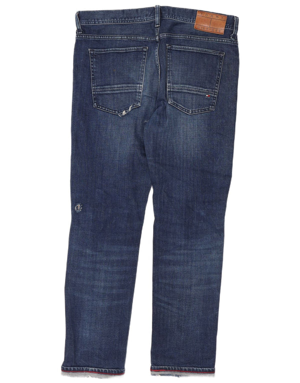Tommy Hilfiger Dame Bleecker Slim Jeans W13 L28 Blå Bomuld