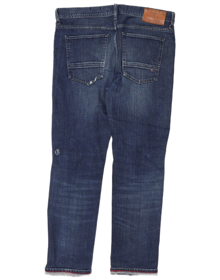 Tommy Hilfiger Dame Bleecker Slim Jeans W13 L28 Blå Bomuld